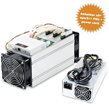 Antminer S9 ~14.0TH/s @ .098W/GH 16nm ASIC Bitcoin Miner Power Supply Included