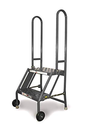 Tri-Arc KDMF102166 2-Step Mobile/Folding Steel Step Stand
