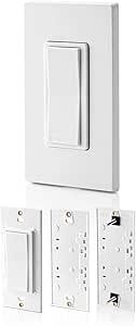 Leviton Decora Smart Switch Anywhere Companion, Add Wire-Free 3-Way/4-Way/5-Way On/Off Control to Decora Smart Wi-Fi 2nd Gen Switches, DAWSC-2RW, White