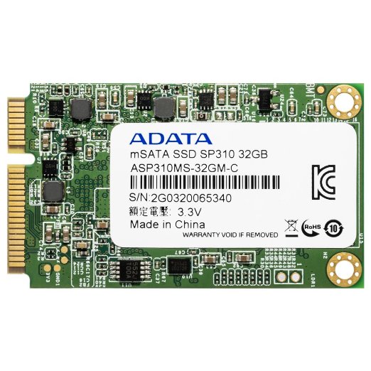 ADATA Premier Pro SP310 32GB SATA 6Gb/s mSATA Solid State Drive (ASP310S3-32GM-C)