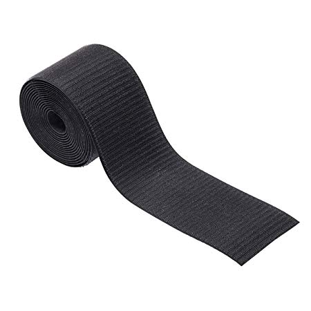 Cable Grip Strip | Hold Cords in Place Under Desks and Around The Perimeter of Rooms | Cable Cover for Office Carpet Use | 3” Width x 10’ Length - Black