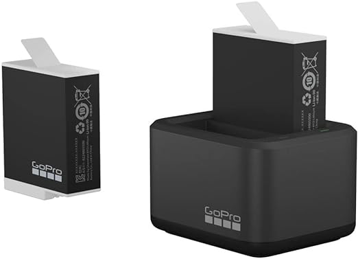 GoPro Dual Battery Charger   2 Enduro Batteries (HERO11 Black/HERO10 Black/HERO9 Black) - Official GoPro Accessory