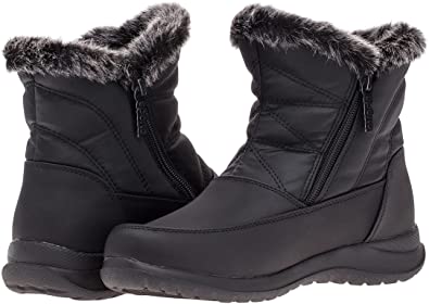 Sporto Daria Women's Winter Boots | Rain & Snow Boots | Waterproof, Insulated, Soft & Warm Fur-Lined, Anti-Slip Boots for Ladies | Ankle Height Boots with Dual Zippers