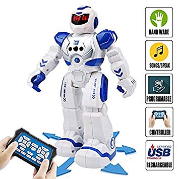 Sendida Remote Control RC Robot Toys Dancing Robot Kit For Kids , Robotic Toys With Infrared Controller, Programmable, Senses Gesture, LED Eyes, Singing, Speaking, BEST Robot Toy For Boys And Girls