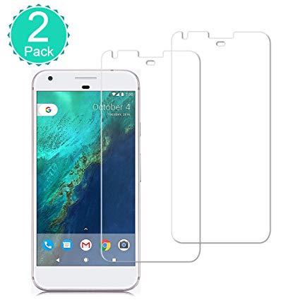 Google Pixel Screen Protector - [2 Pack] BBInfinite Tempered Glass Screen Protector with [2.5D Rounded Edge] [Scratch Proof] [High Definition] for Google Pixel [5.0 Inch] (2016 Released)