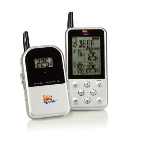 Maverick Industries Long Range Wireless Dual Probe Barbecue Smoker Meat Thermometer Set - Newest Version with a Larger Display and Added Features Et-733 Silver