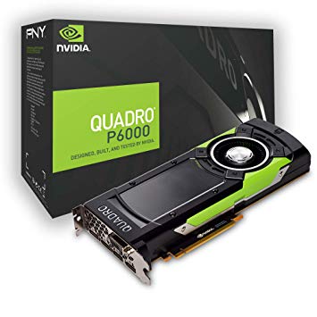 NVIDIA Quadro P6000 - Graphics card - Quadro P6000 - 24 GB GDDR5 - PCIe 3.0 x16 - DVI, 4 x DisplayPort