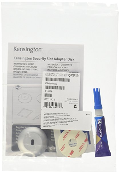 Kensington Security Slot Adapter Kit - System Security Kit - Gray (K64995WW)