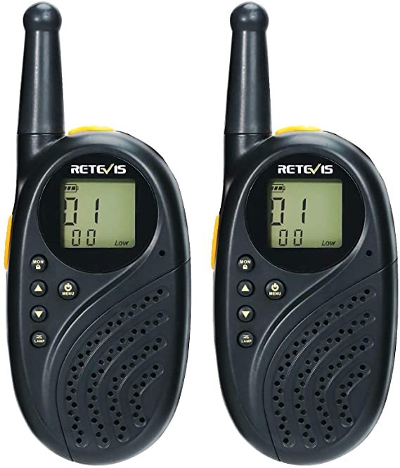 Retevis RT35 Walkie Talkies for Kids & Adults,Long Range Two Way Radios,Easy to Use,22 Channel LED Flashlight Two Way Walkie Talkie (2 Pack)