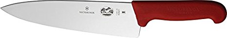 Victorinox Chef's, 8" Blade, 2" At Red Fibrox Pro Handle