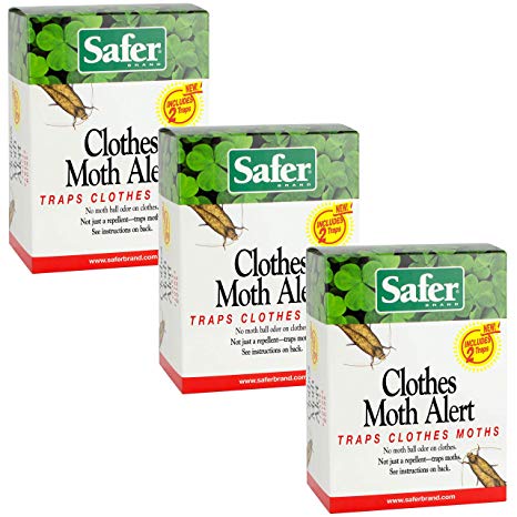 Safer 07270-AMAZ Clothes Moth, 3 Pack (6 Traps)