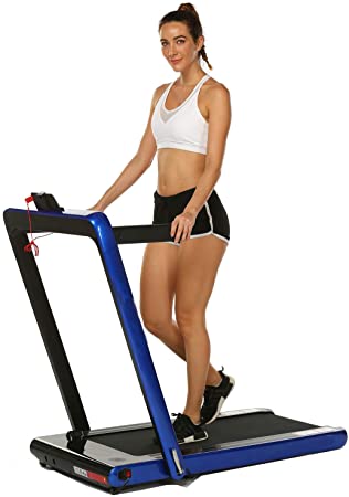 Under Desk Treadmill,Electric Portable Pad Folding Treadmills Walking Running Exercise Fitness Machine with Remote Controller and Bluetooth Speaker for Home Gym Office