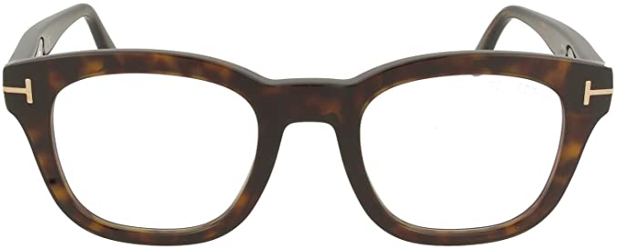 Eyeglasses Tom Ford FT 5542 -B 052 Shiny Dark Havana, Rose Gold"t" Logo/Blue, Multicolour, 50/22/145