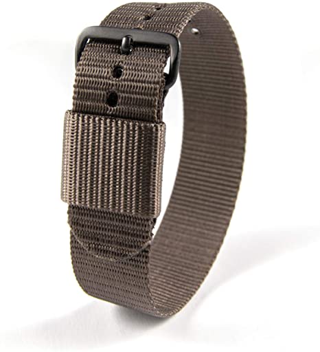 Marathon Watch Ballistic Nylon Watch Band, Military Grade with Stainless Steel, Non-Magnetic Buckle
