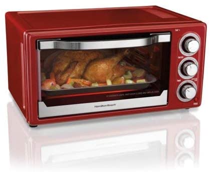 Hamilton Beach 6 Slice Toaster Convection/Broiler Oven | Red Model# 31514