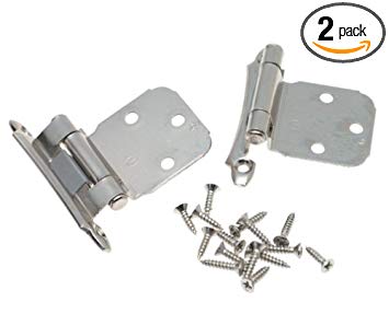 Amerock BP792926  Self-Closing, Face Mount Hinge with Variable Overlay - Polished Chrome - 2 Pack
