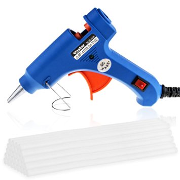 Vastar Hot Glue Gun with 30 Pieces Melt Glue Sticks 20 Watt Melting Adhesive Glue Gun Kit for DIY Small Craft and Quick Repairs in Home & Office