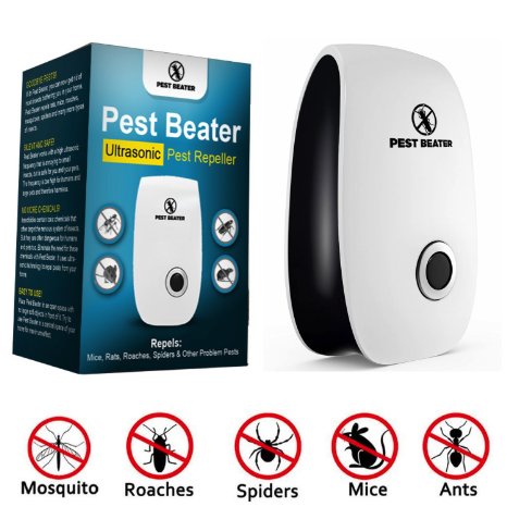 Ultrasonic Pest Control Repeller. Plug-In Repellent for Rodent Mice Roach Spider Cockroach Roaches Mouse Mosquito Insect