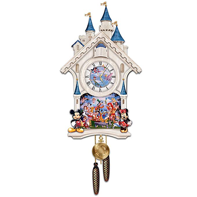 Bradford Exchange Disney Character Cuckoo Clock: Happiest Of Times by The