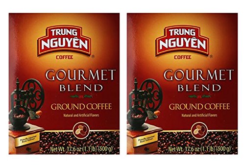 Trung Nguyen Gourmet Blend- 17.6 oz(500g) - (Pack of 2)
