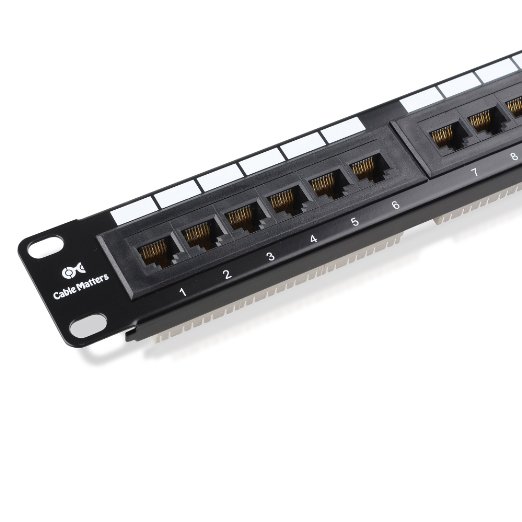 Cable Matters Rackmount or Wallmount 24-Port Cat6 RJ45 Patch Panel