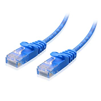 Cable Matters Snagless Cat 6 / Cat6 Ultra Thin Ethernet Cable (Thin Cat6 Cable) in Blue 35 Feet - Available 1FT - 125FT in Length