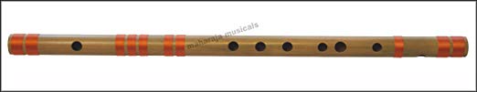 Bansuri, Scale C Natural Medium 19 Inches, Maharaja Musicals, Accurately Tuned, Recommended for Beginners, Hindustani Professional Bansuri Indian Flute, Nylon Pipe Bag Included (PDI-CEH)