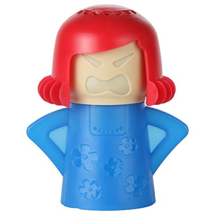 Home-X Steam'n Mama Microwave Cleaner. Blue Body and Red Hair