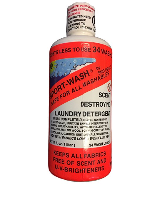 Atsko Sno-Seal Sport-Wash Laundry Detergent (1-Liter Bottle, 34 Wash Loads)