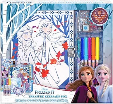 Disney Frozen 2 Keepsake Box Craft Kit for Storage Activity Set for Kids