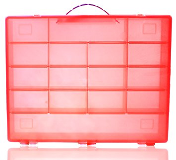 Pink Shopkins Compatible Carrying Case Organizer Box- Also Great for Miworld, Twozies, & Mini MixieQ Toy Storage (no sticker)