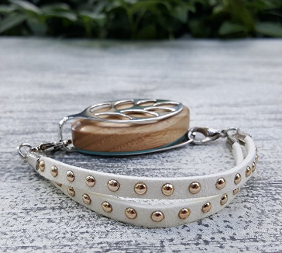 Vanilla Bean Stud Bracelet for Bellabeat LEAF