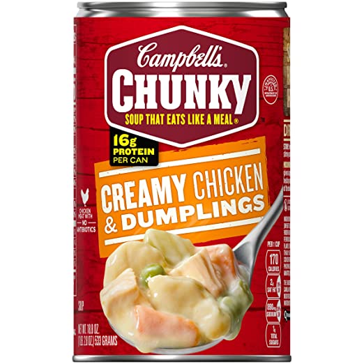 Campbell's Chunky Soup, Creamy Chicken & Dumplings, 18.8 oz.