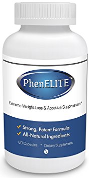 PhenELITE Weight Loss & Appetite Suppressant: Belly Fat Burner & Diet Supplement Pill with Apple Cider Vinegar, Raspberry Ketones & Green Tea Extract - Boost Energy & Concentration - 60 Capsules