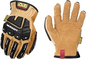 Mechanix Wear: Durahide M-Pact Driver F9-360 Leather Work Gloves: All Around A9 Cut Resistance, Abrasion Resistance, Impact Protection (XXX-Large, Brown)