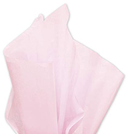 Light Pink Tissue Paper 15 Inch X 20 Inch - 100 Sheet Pack
