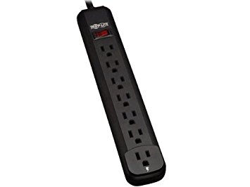 Tripp Lite 7 Outlet Home & Office Power Strip, 12ft Cord with 5-15P Plug (PS712B)