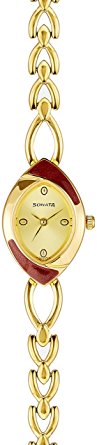 Sonata Analog Yellow Dial Women's Watch - NF8069YM02