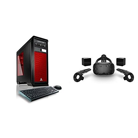 CybertronPC Titanium-1080X VR Ready Gaming Desktop & HTC VIVE - Virtual Reality System  Bundle