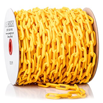 US Weight ChainBoss Plastic Chain – 125 Feet, Yellow