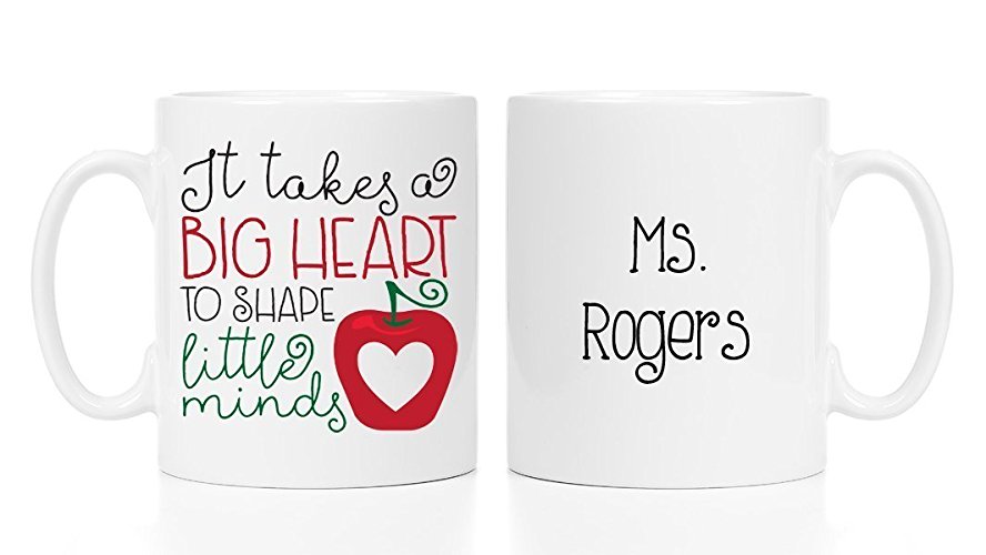 It Takes a Big Heart Coffee Mug Teacher's Gift Personalized