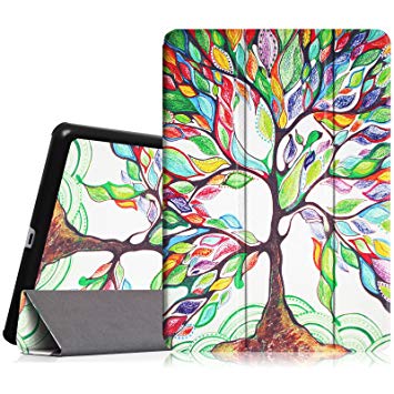 Fintie iPad Mini 3/2/1 Case - Lightweight Slimshell Smart Stand Cover with Premium PU Leather Back Protector for Apple iPad Mini 1/Mini 2/Mini 3 (Auto Wake/Sleep), Love Tree