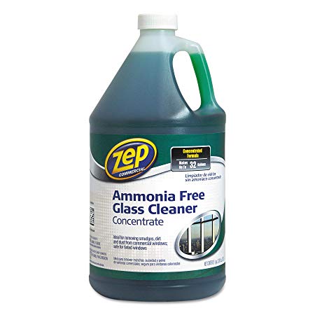 Zep Commercial ZU1052128EA Ammonia-Free Glass Cleaner, Agradable Scent, 1 gal Bottle