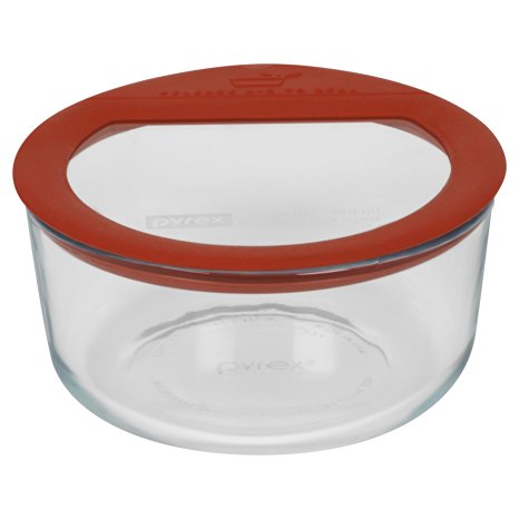 Pyrex Premium 4-Cup Round Glass Food Storage