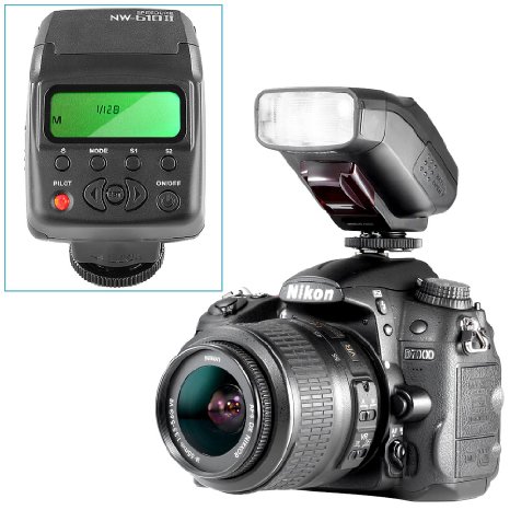 Neewer NW-610II Mini LCD Display On-camera Flash Speedlite for Canon Nikon Olympus Sony A7 A7SA7SII A7RA7RII A7II A6000 A6300 and Other DSLR Cameras