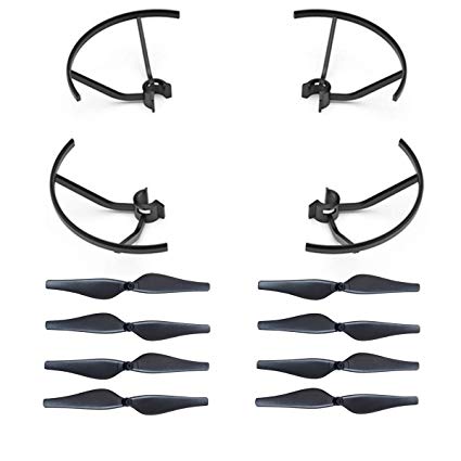 AVAWO Spare Part Accessories Propeller Guards Blades & Propeller Props Protector Set for DJI TELLO Quadcopter - Black