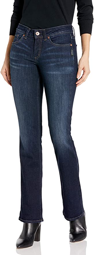 Silver Jeans Co. Women's Suki Curvy Fit Mid Rise Slim Bootcut Jeans