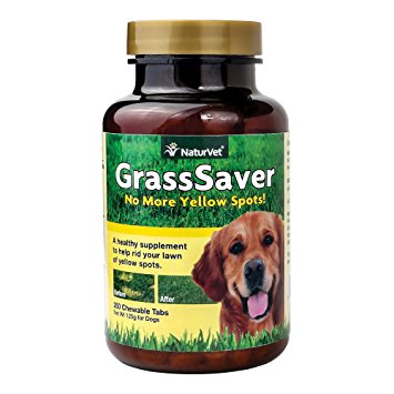 NaturVet GrassSaver for Dogs, 250 Chewable Tablets