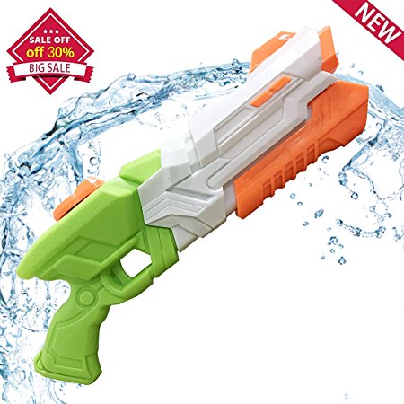Water Gun Shooter Blaster Toy for Kids, Soaker Squirt Games-Summer Party Fun