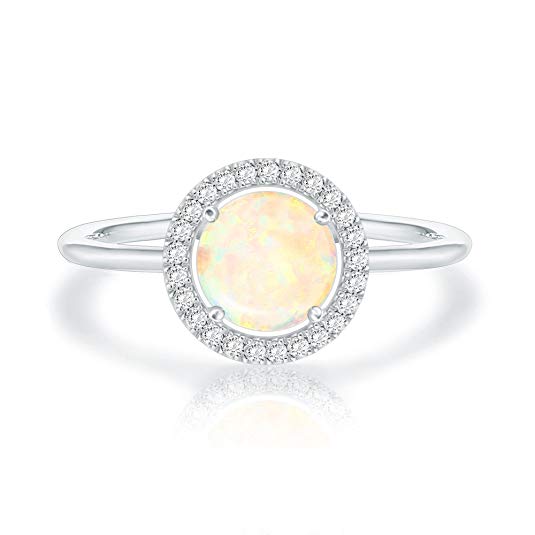 14K Gold Plated Swarovski Crystal Birthstone Ring - Adjustable Stackable Ring